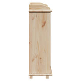 Wine Rack Natural 58 x 28 x 90 cm Solid Pine Wood 4012189