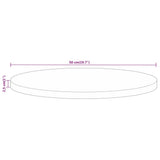 Table Top 50x2.5 cm Round Solid Wood Mango 370060