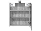 Bathroom Mirror Cabinet Grey Sonoma 40 x 10.5 x 60.5 cm 889036