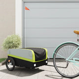 Bike Trailer Black and Green 45 kg Iron 94046