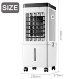 Portable Air Cooler, 12L Evaporative Cooling Fan with Remote, 3 Speed Air Conditioner Unit, 7H 66196818