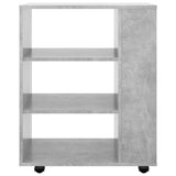 Storage Cabinet Concrete grey Engineered wood Rollable 808453