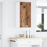 Hanging Cabinet with Storage Old Wood and White 40 x 31 x 80 cm 884264