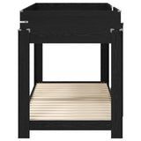 Bunk Bed for Kids Black Oak 80 x 200 cm Engineered Wood 3410524