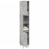 ZNTS Bathroom Cabinet Concrete Grey 30x30x190 cm Engineered Wood 857198