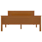Bed Frame without Mattress Honey Brown Solid Wood Pine 160x200cm 322192