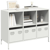 ZNTS Sideboard White 101.5x39x73.5 cm Cold-rolled Steel 851369