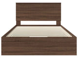 Bed Frame with Drawer Brown Oak 100 x 200 cm Engineer Wood 3411151
