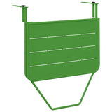 Hanging Balcony Table Folding Green 60 x 39 x 65 cm Steel 42008077