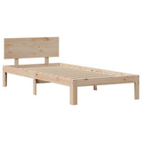 Bed Frame with Headboard without Mattress 90x190 cm Single 3306072