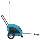 Pet Bike Trailer Blue Oxford Fabric and Iron 93974