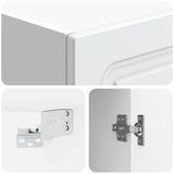 Wall-Mounted Cabinet High Gloss White 33 x 34.5 x 90 cm 899269