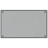 Wall-mounted Magnetic Board Black 100x60 cm Tempered Glass 347946