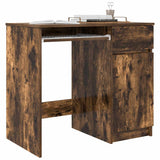 Desk Smoked Oak 86x49x76 cm Engineered Wood 861827