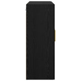 Wall Cabinet Black Oak 69.5 x 34 x 90 cm Engineered Wood 879515