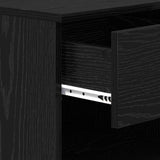 Bed Cabinet 2 pcs Black Oak 40 x 39 x 40cm Engineered Wood 880518