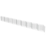 ZNTS Gabion Wall Galvanised Steel 630x30x50 cm 143574
