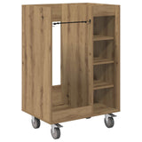 Golf Cabinet with Wheel Plain Artisan Oak 65 x 45 x 98 cm 899454