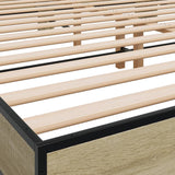 Bed Frame without Mattress Sonoma Oak 200x200 cm 3280218