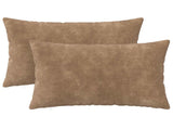 Cushion with Pillow HEERLEN 2 pcs Taupe Microfiber Fleece 927759
