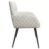 2 Seater Sofa with Metal Legs 2-Seater Cream Velvet 42051059