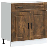 Kitchen Base Cabinet Porto Smoked Oak Engineered Wood 853982