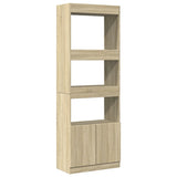 Highboard Sonoma Oak 63x33x180 cm Engineered Wood 3309602