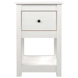 ZNTS Bedside Cabinets 2 pcs White 40x35x61.5 cm Solid Wood Pine 821732