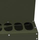 Chicken Feeder Olive Green 30 x 30 x 39 cm Cold-Rolled Steel 874682