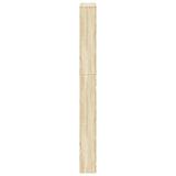Shoe Cabinet 5-Layer Mirror Oak 63x17x169,5 cm 273937
