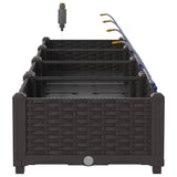 Garden Planter 4 pcs Brown Steel 42002821