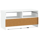 LED TV Cabinet White Engineered Wood 897875
