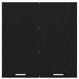 Hanging Cabinet Black Oak 80 x 31 x 80 cm Engineered Wood 884283