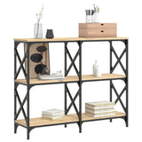 Console Table Sonoma Oak 100x28x80.5 cm Engineered Wood 835420