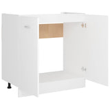 Sink Bottom Cabinet Lyon White 80x46x81.5 cm Engineered Wood 801196