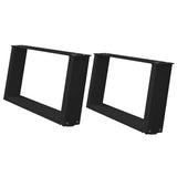 Coffee Table Legs U-Shaped 2 pcs Black 60x cm Steel 4012748
