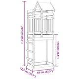 Play Tower Brown 85 x 52.5 x 239 cm Solid Douglas Wood 3417194