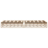Bed Frame without Mattress 90x200 cm Solid Wood Pine 850833