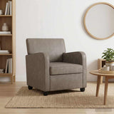 Armchair Antique Grey Faux Leather 42043439