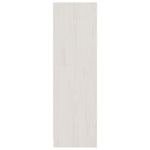 Book Cabinet/Room Divider White 104x33.5x110 cm Solid Pinewood 809973