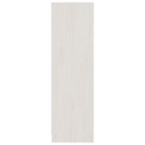 Book Cabinet/Room Divider White 104x33.5x110 cm Solid Pinewood 809973
