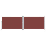 Retractable Side Awning Brown 220x600 cm 318015