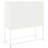 Highboard White 100.5x39x107 cm Steel 846541