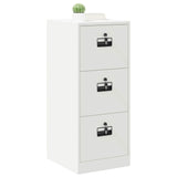 File Cabinet White 44 x 50 x 106.5 cm Cold-Rolled Steel 891603