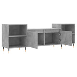 TV Cabinet Concrete Grey 160x35x55 cm Engineered Wood 831336