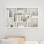 ZNTS Wall Shelf High Gloss White 85x16x52.5 cm Engineered Wood 801424