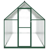 Greenhouse with Base Frame Green 445x169x195 cm Aluminium 3266333