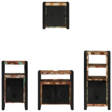 Bathroom Furniture Set 4 pcs Multicolour Solid Reclaimed Wood 3305651