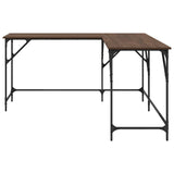 Desk Brown Oak 149x149x75 cm Engineered Wood 837586