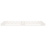 Bed Frame without Mattress White 100x200 cm Solid Wood Pine 3120123